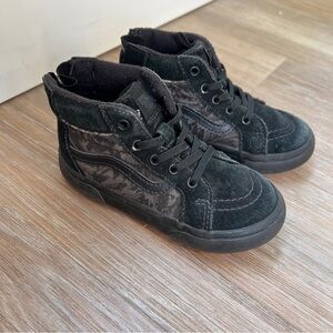 Vans Kids Black Camo High-Top Sneakers